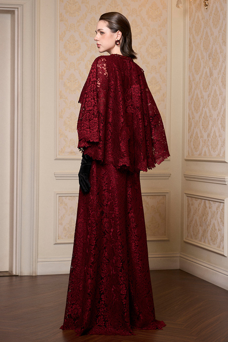 Célia Cape Sleeve Maxi Dress 2
