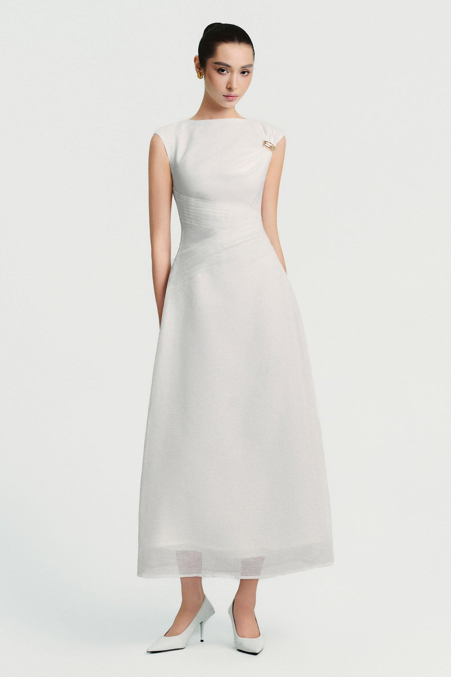 Zelda Boat Neck Midi Dress 3
