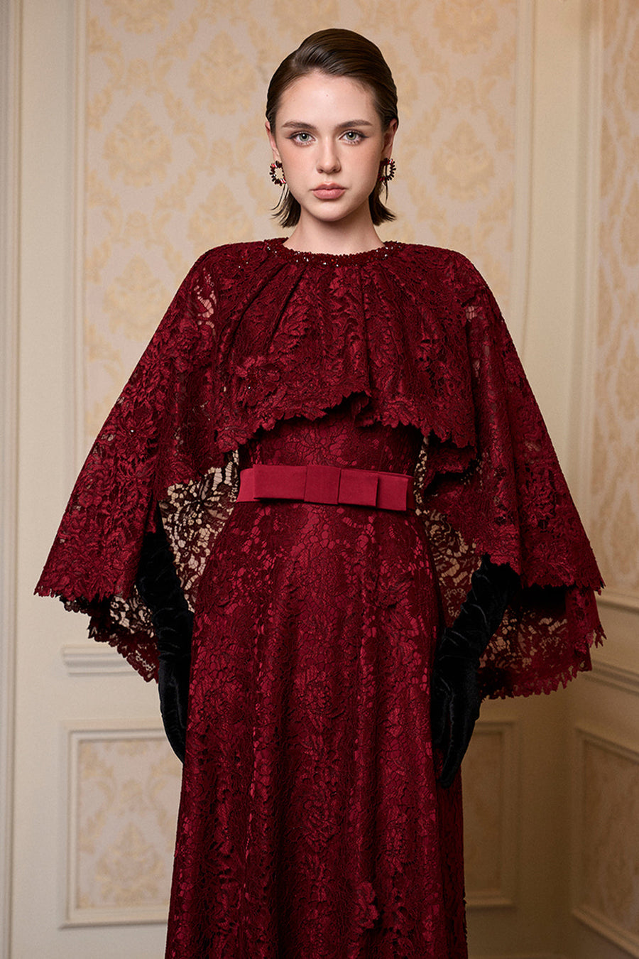 Célia Cape Sleeve Maxi Dress 4