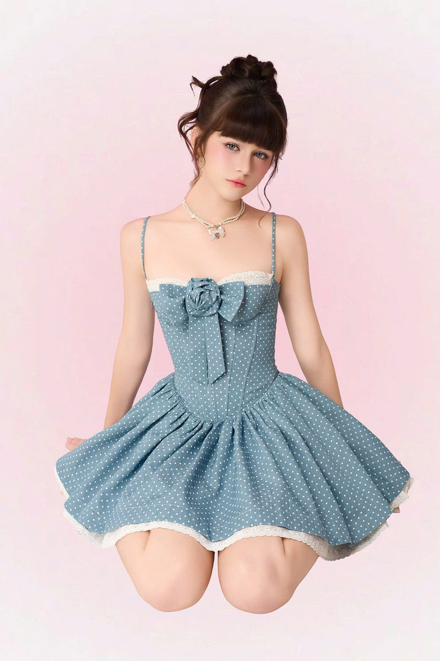 Lita Sweetheart Ribbon Mini Dress 5