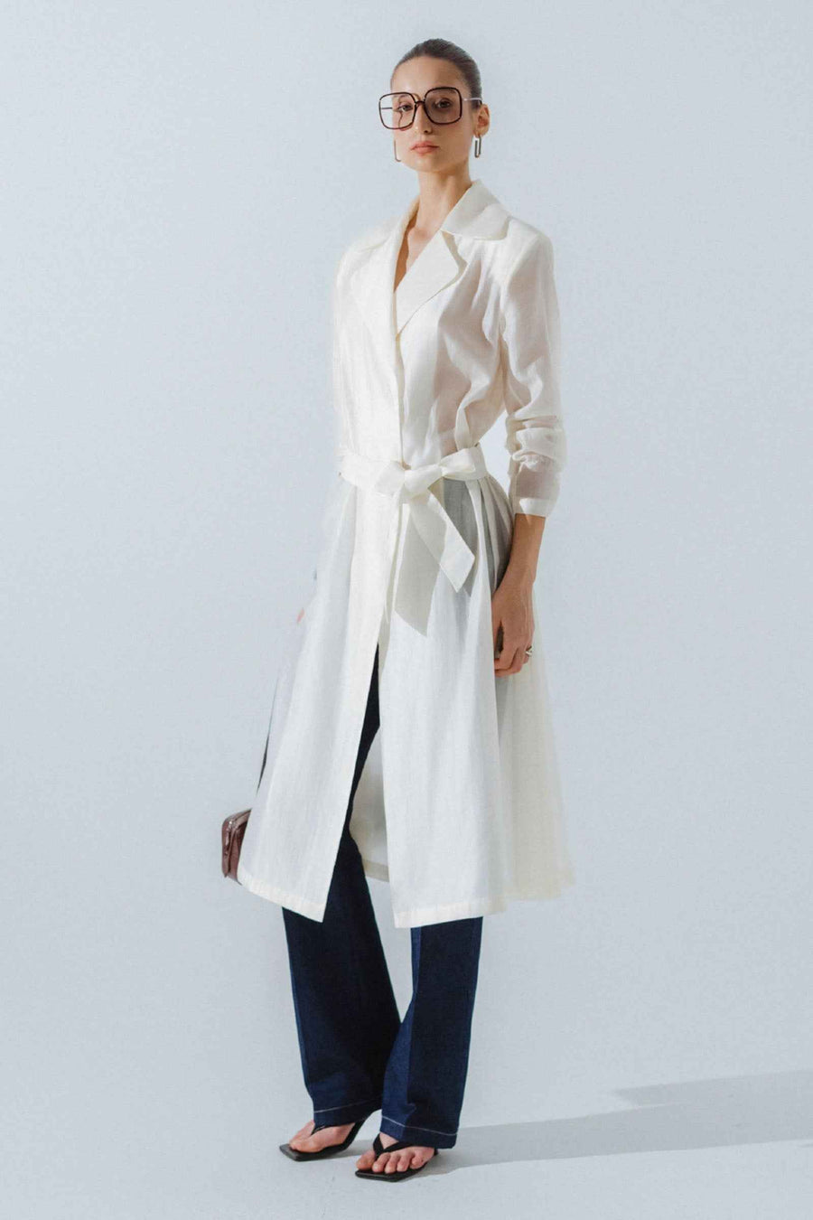 Bella Notched Lapel Trench Coat