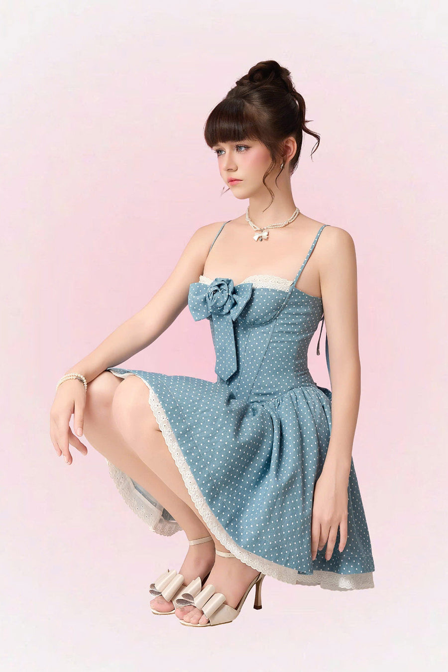 Lita Sweetheart Ribbon Mini Dress 6