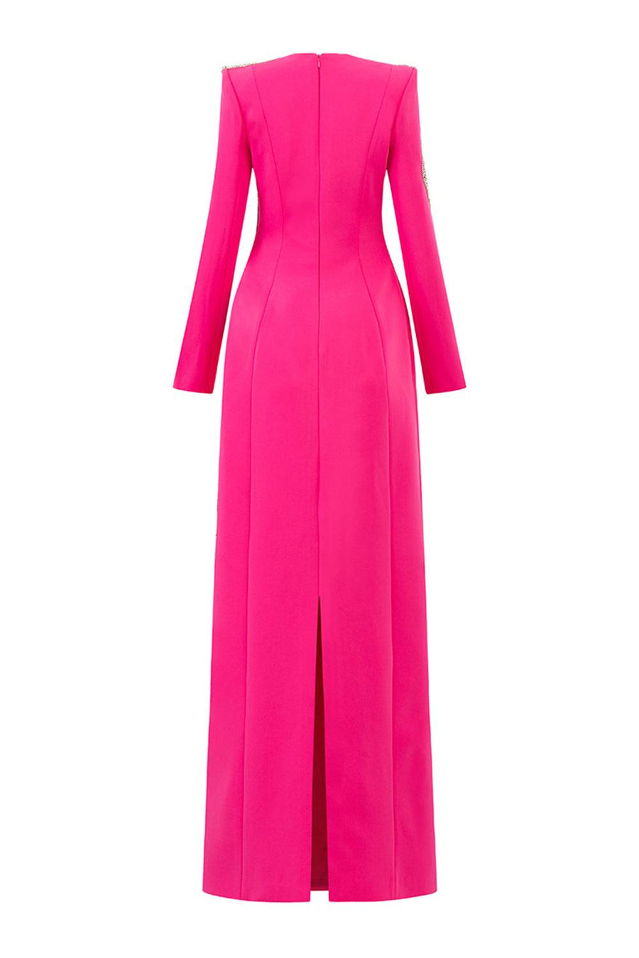 Kaitlin Sheath Square Shoulder Velvet Satin Floor Length Dress 4