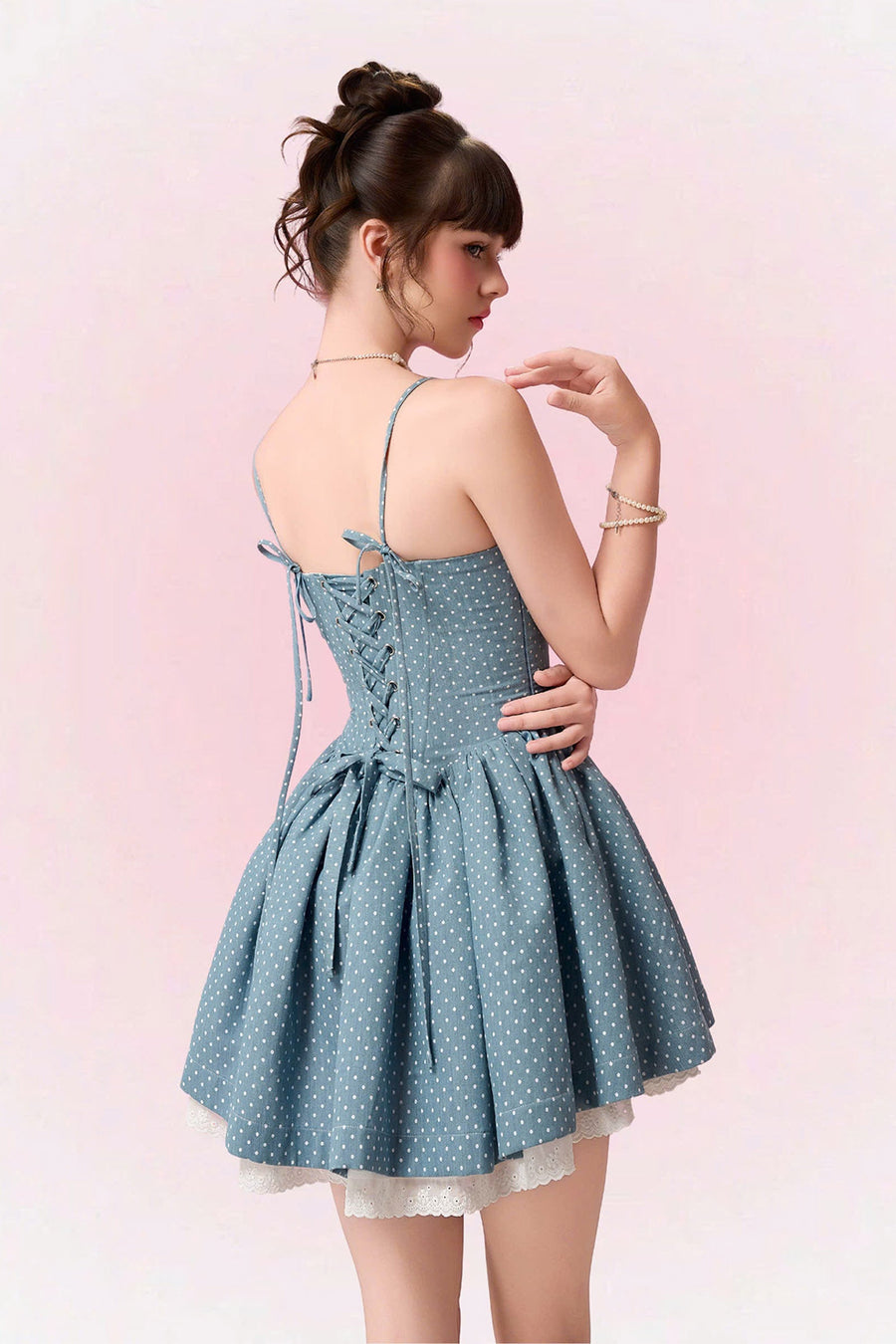 Lita Sweetheart Ribbon Mini Dress 7