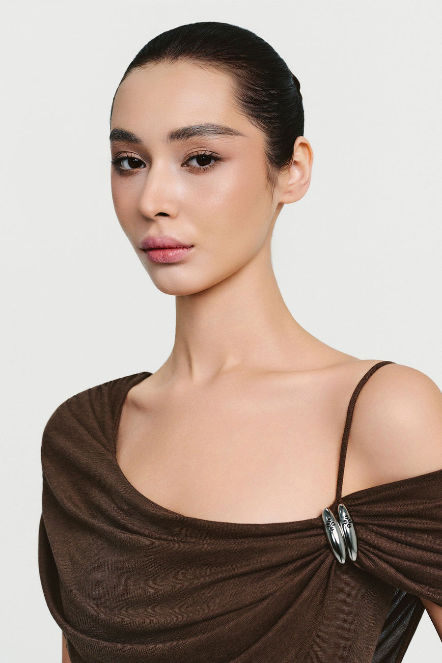 Mira Asymmetric Sleeve Maxi Dress 5