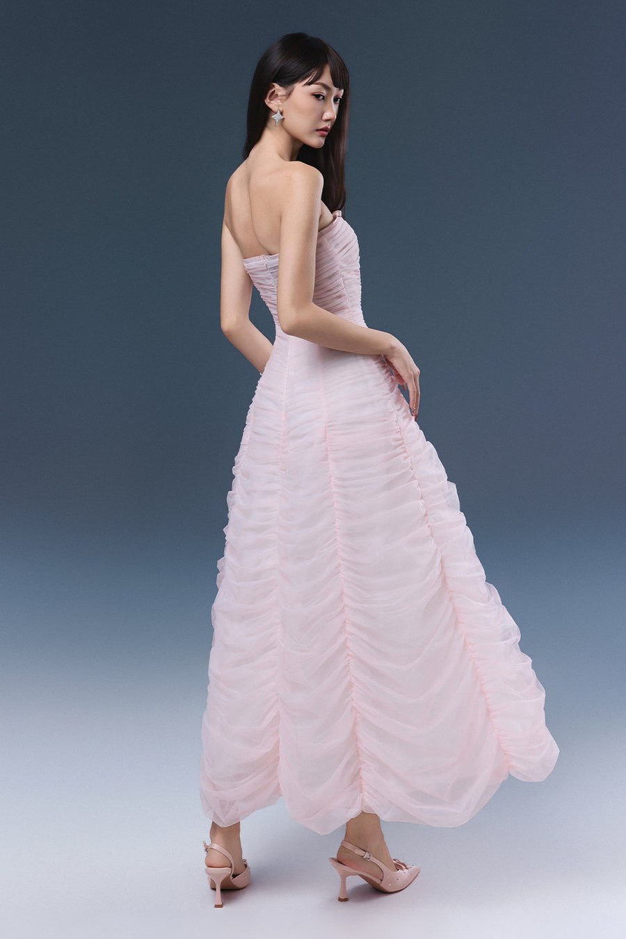 Ember Ruched Midi Dress 6