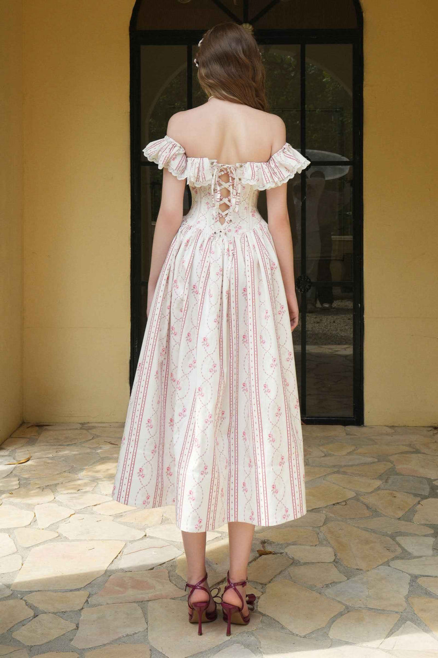 Florienne Off-Shoulder Midi Dress
