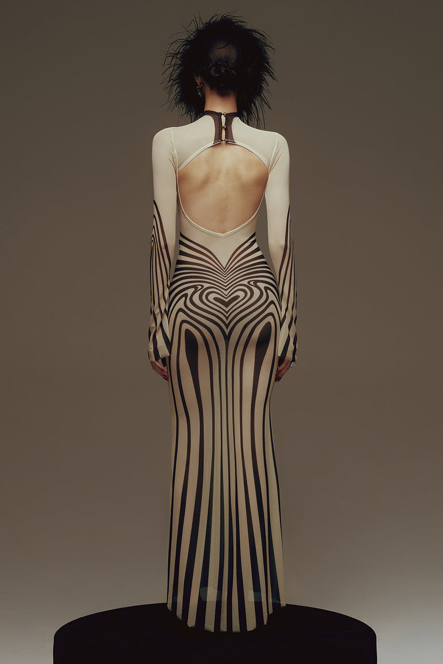 Ava Bodycon Organza Maxi Dress 5