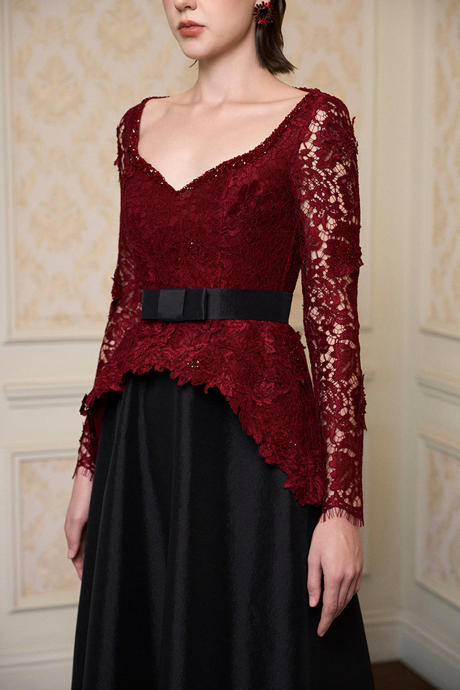 Rosée Peplum Maxi Dress 4