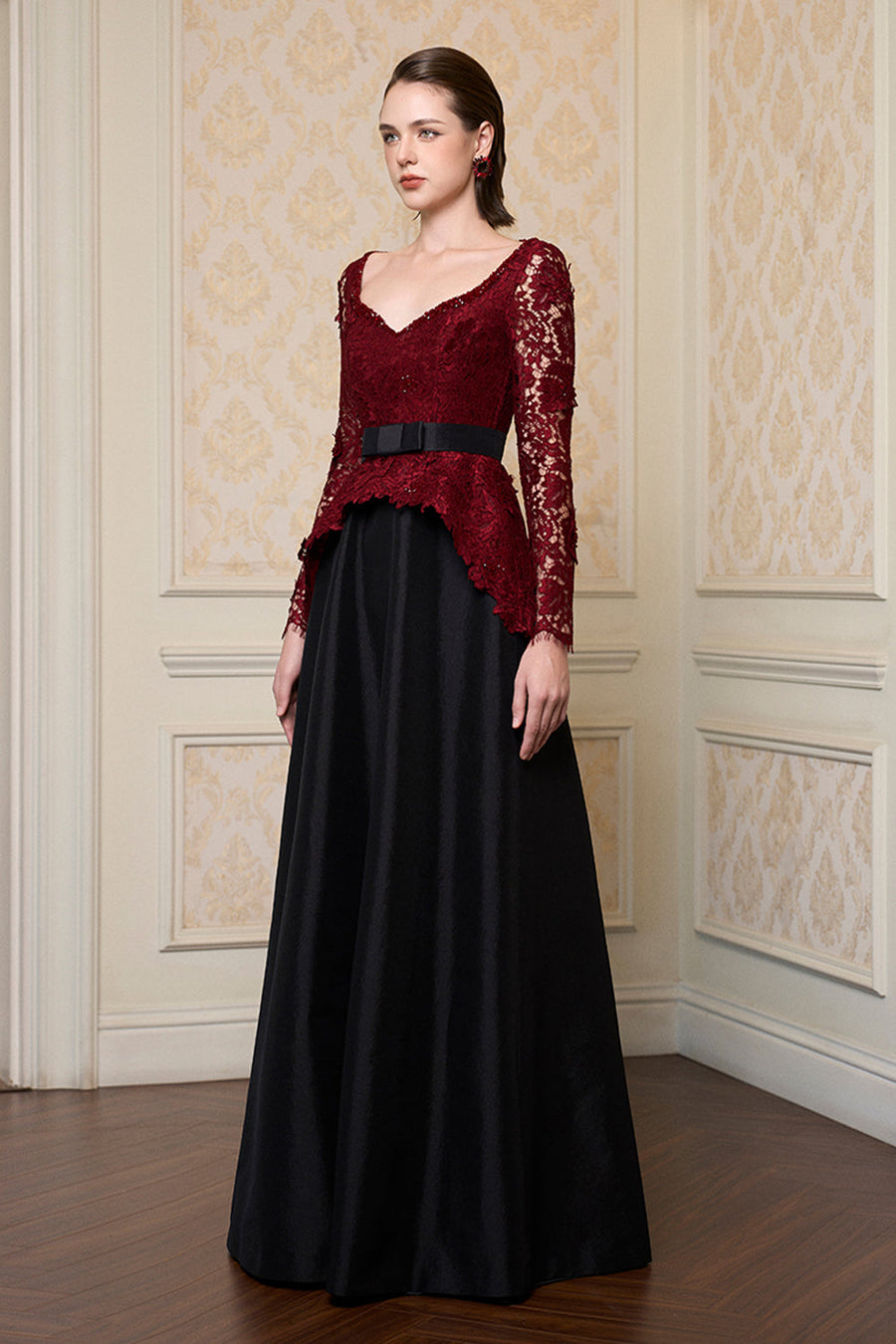 Rosée Peplum Maxi Dress 3