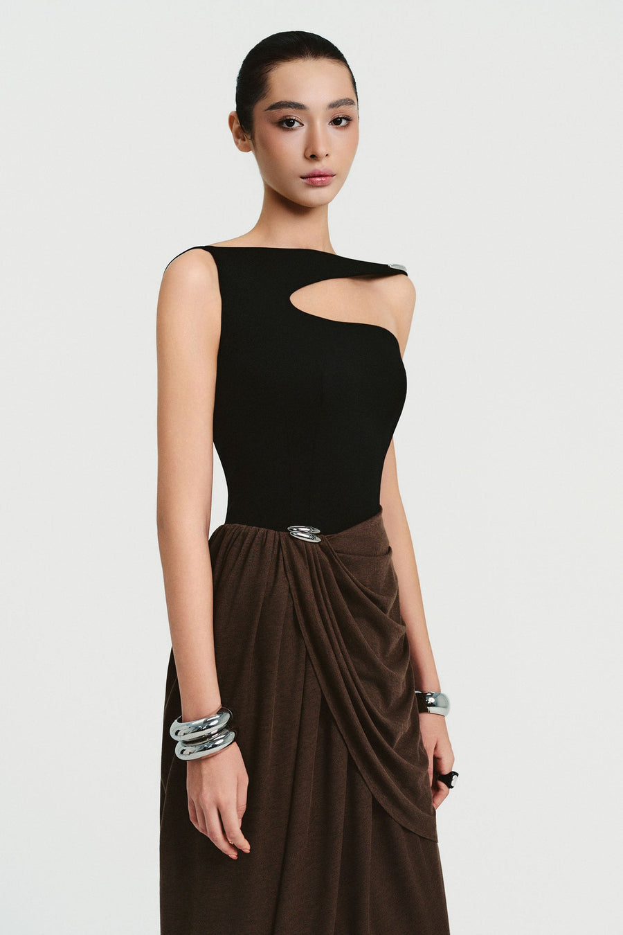 Odessa Draped Maxi Dress 4
