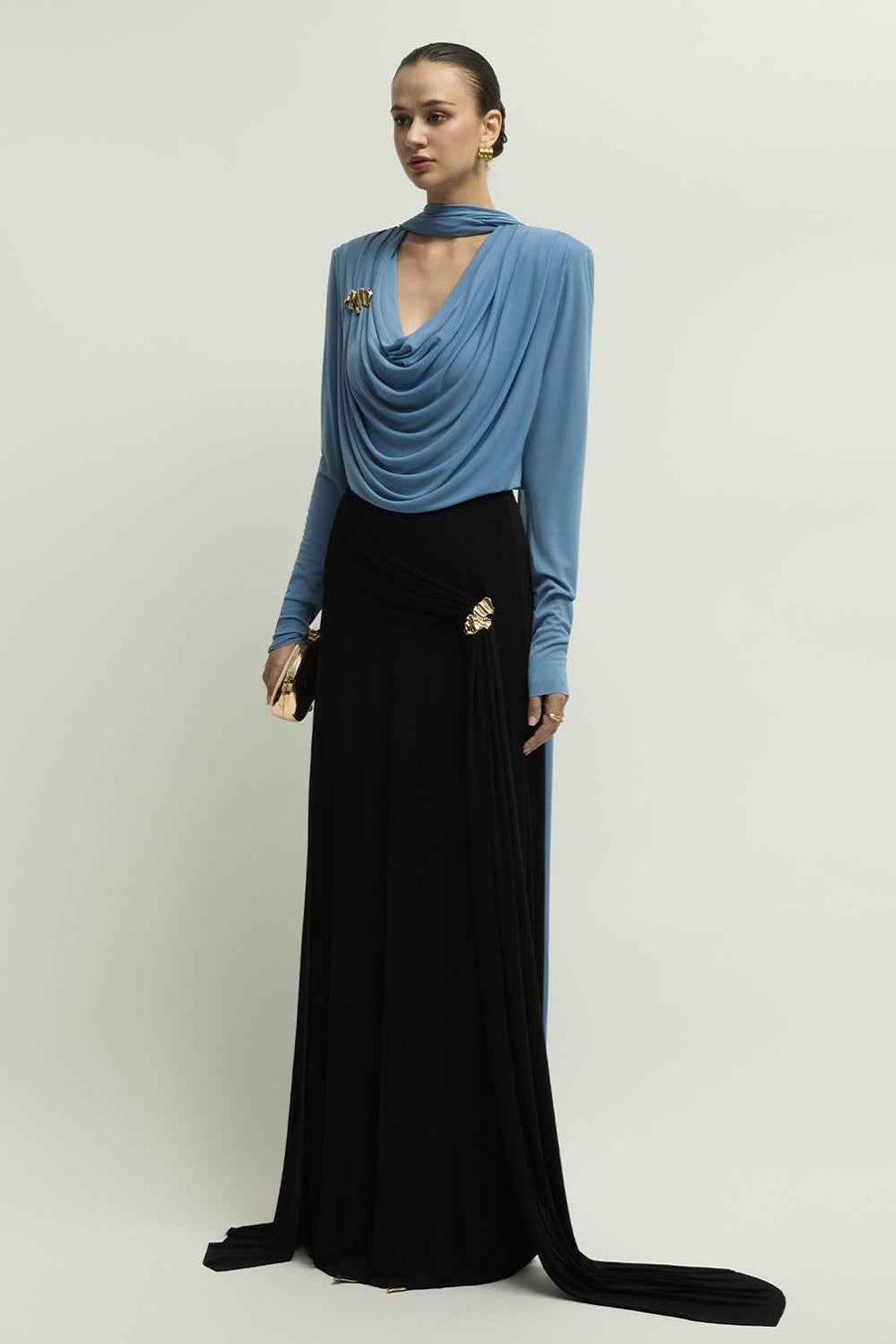 Denvil Cowl Draped Set