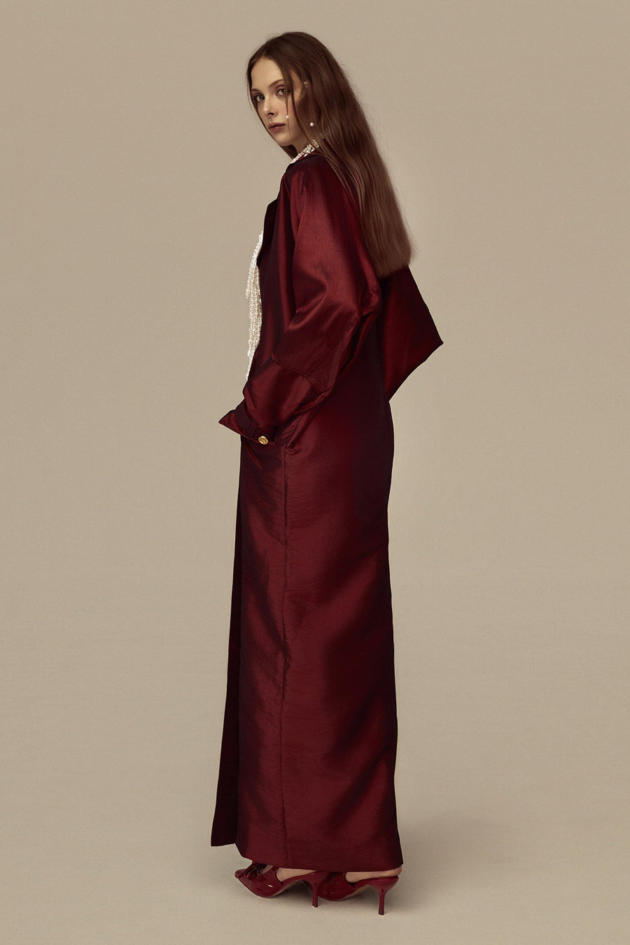 Sanctum V-Neck Button Trench Coat 4