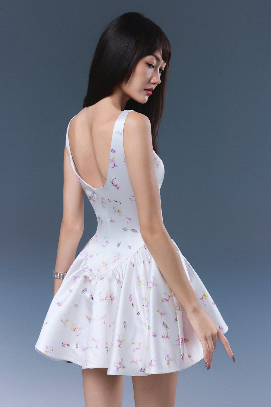 Nelle Scoop Neck Mini Dress 3