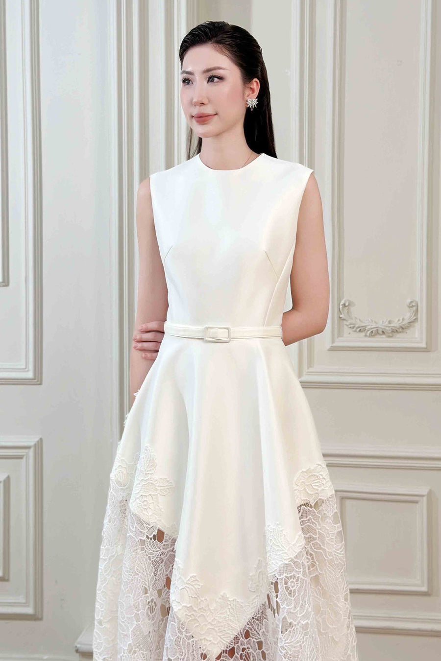 Elyn Asymmetric Midi Dress 5