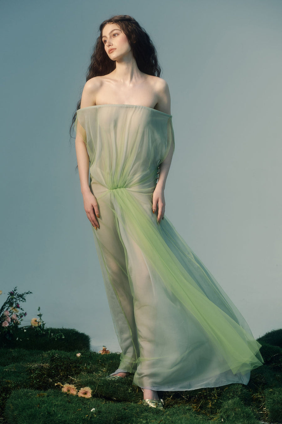 Naiad Off-Shoulder Maxi Dress 3