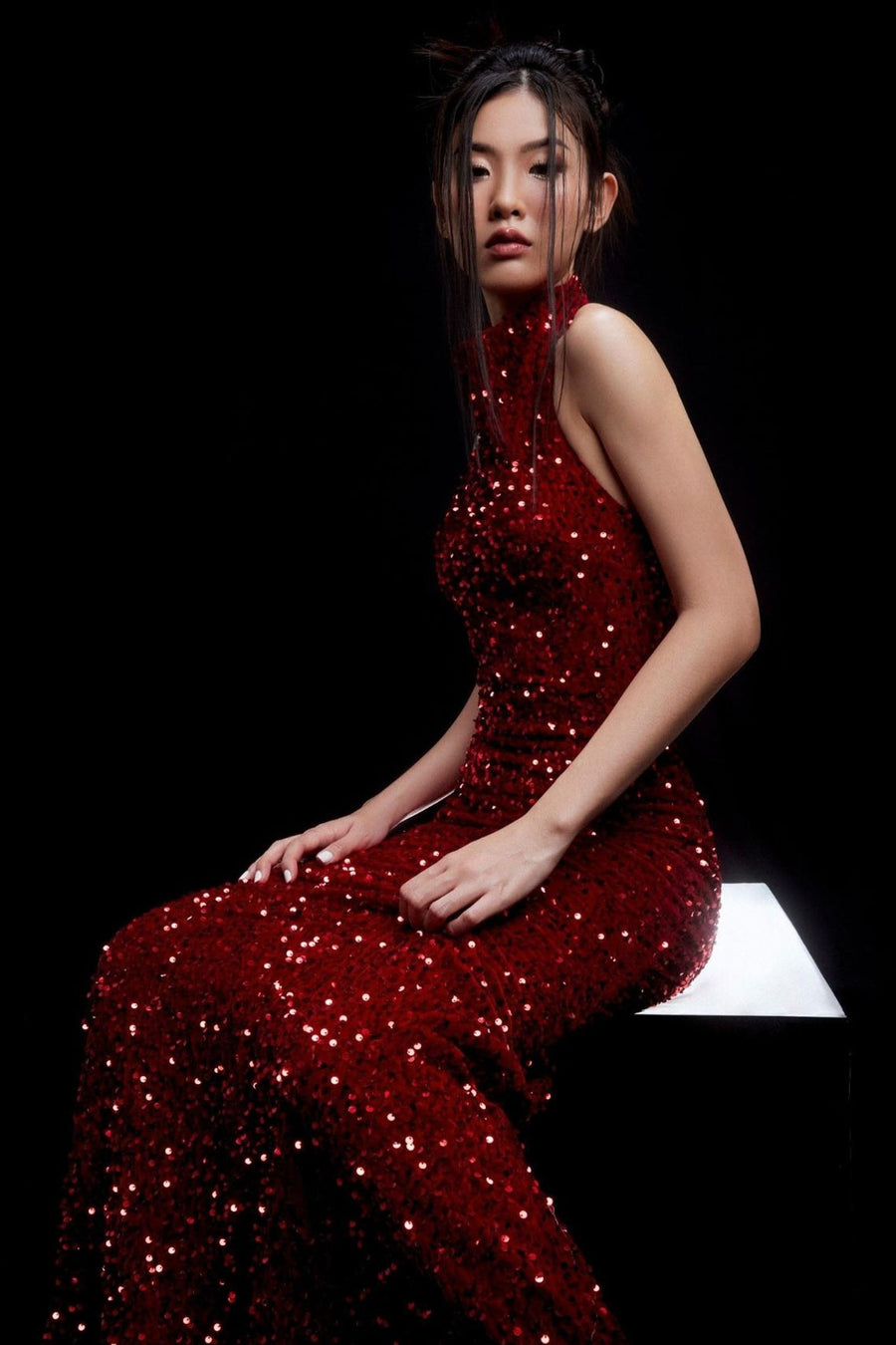 New Moon Sequin Maxi Dress 4