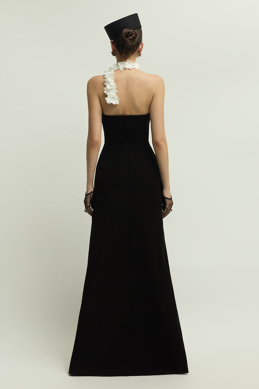 Rennes Halter Applique Maxi Dress 4