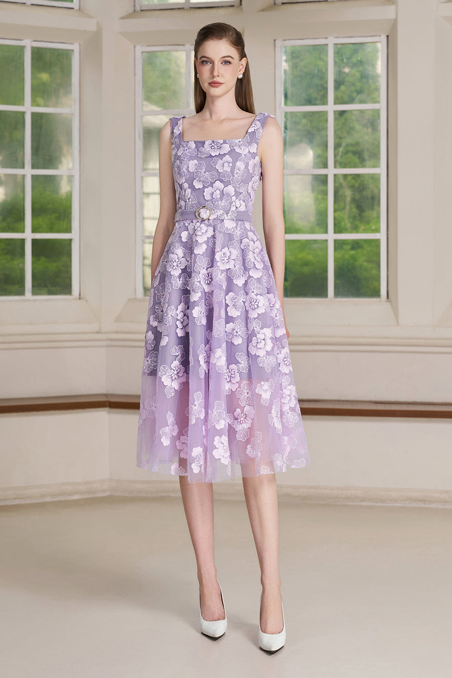 Ryn Applique Midi Dress 2
