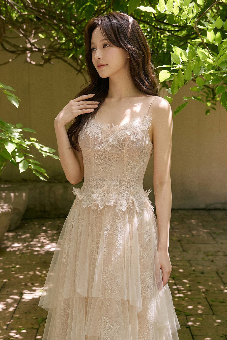 Genevieve Applique Midi Dress 3