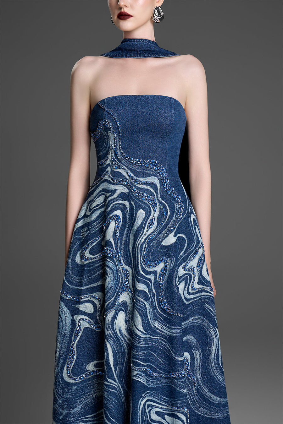 Astrid Straight Across Bead Maxi Dress 2