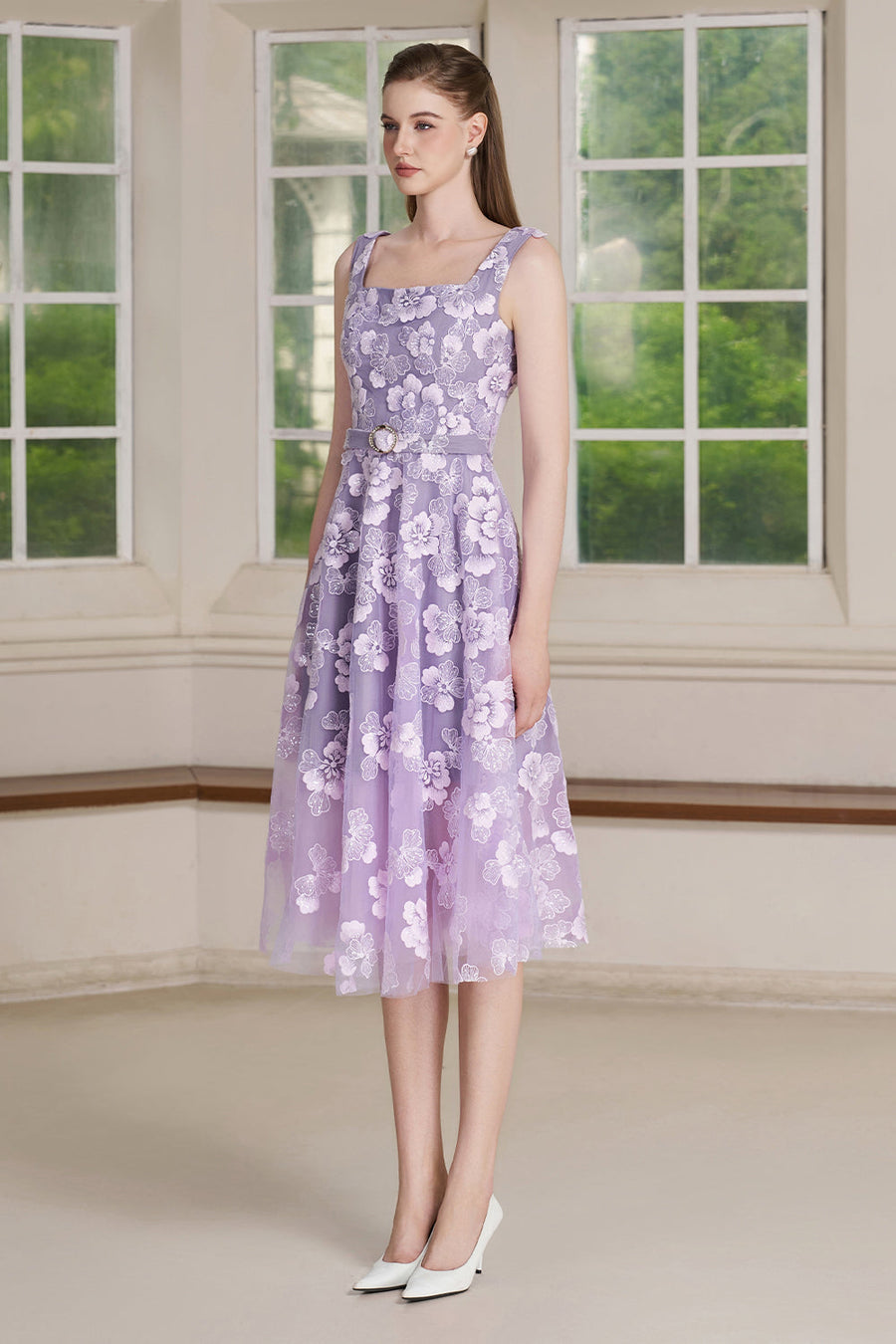 Ryn Applique Midi Dress 3