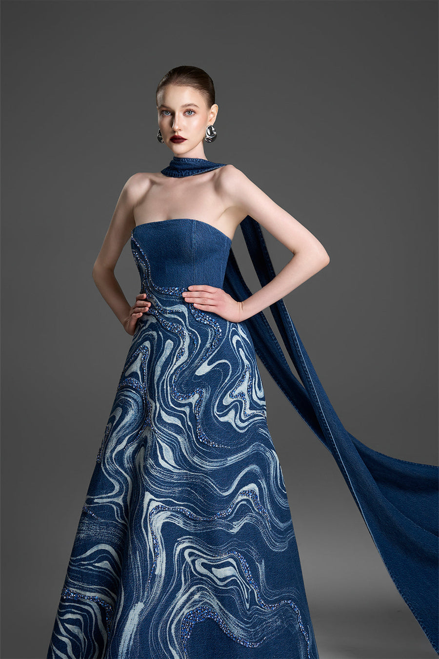 Astrid Straight Across Bead Maxi Dress 3