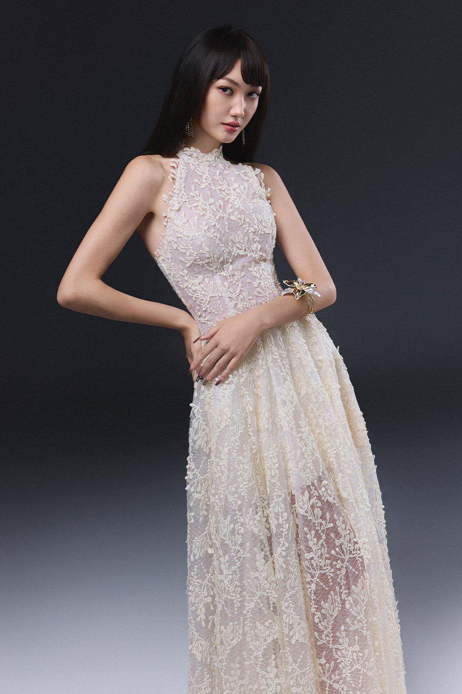 Cynthia High Neck Maxi Dress 5