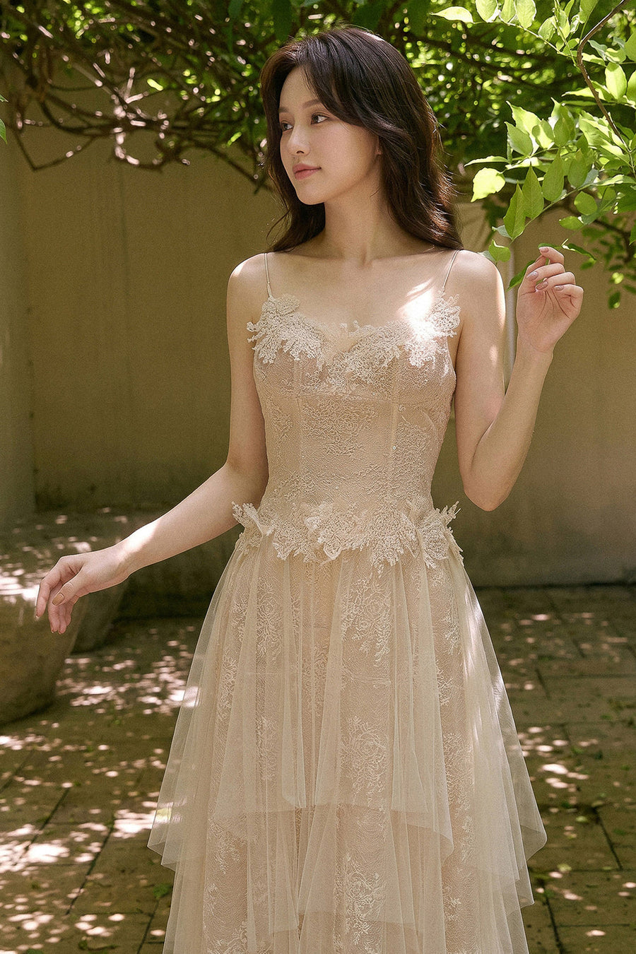 Genevieve Applique Midi Dress 2