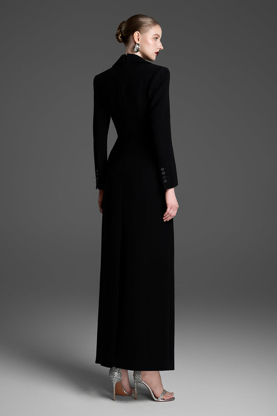 Elin Cowl Rhinestone Maxi Dress 3