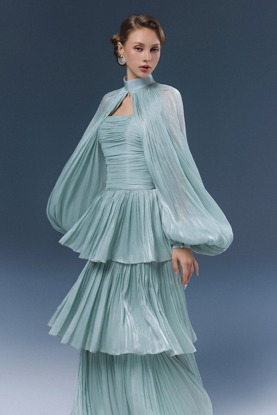Alzrira Ruched Maxi Dress 4
