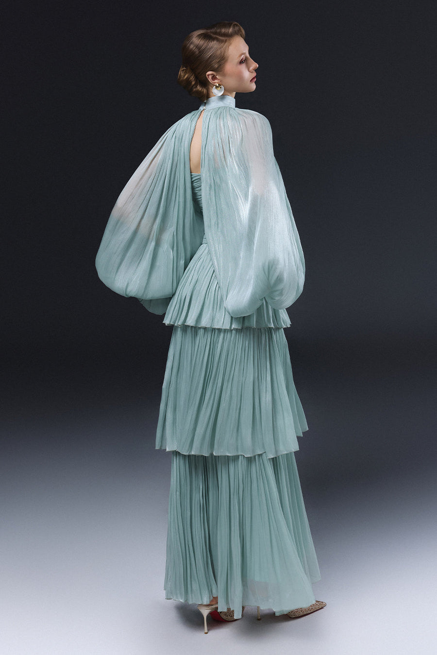 Alzrira Ruched Maxi Dress 2