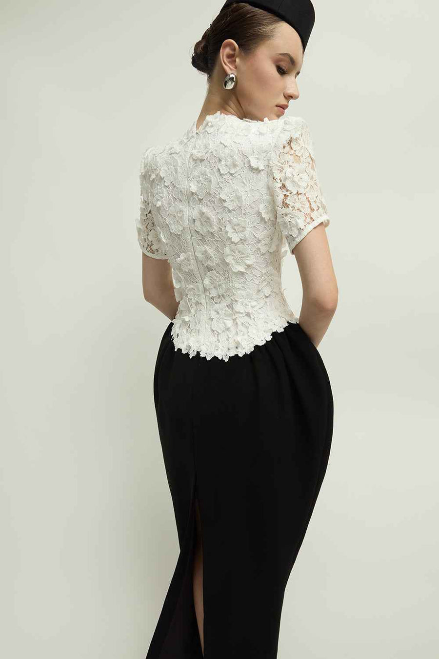 Vivien Pegged Applique Maxi Dress