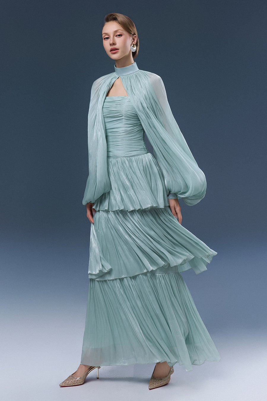 Alzrira Ruched Maxi Dress 3