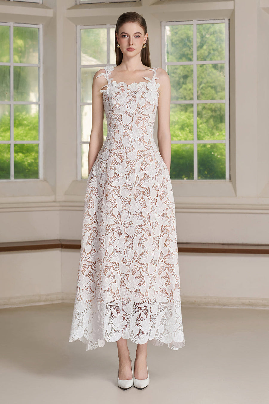 Zire Lace Midi Dress 2