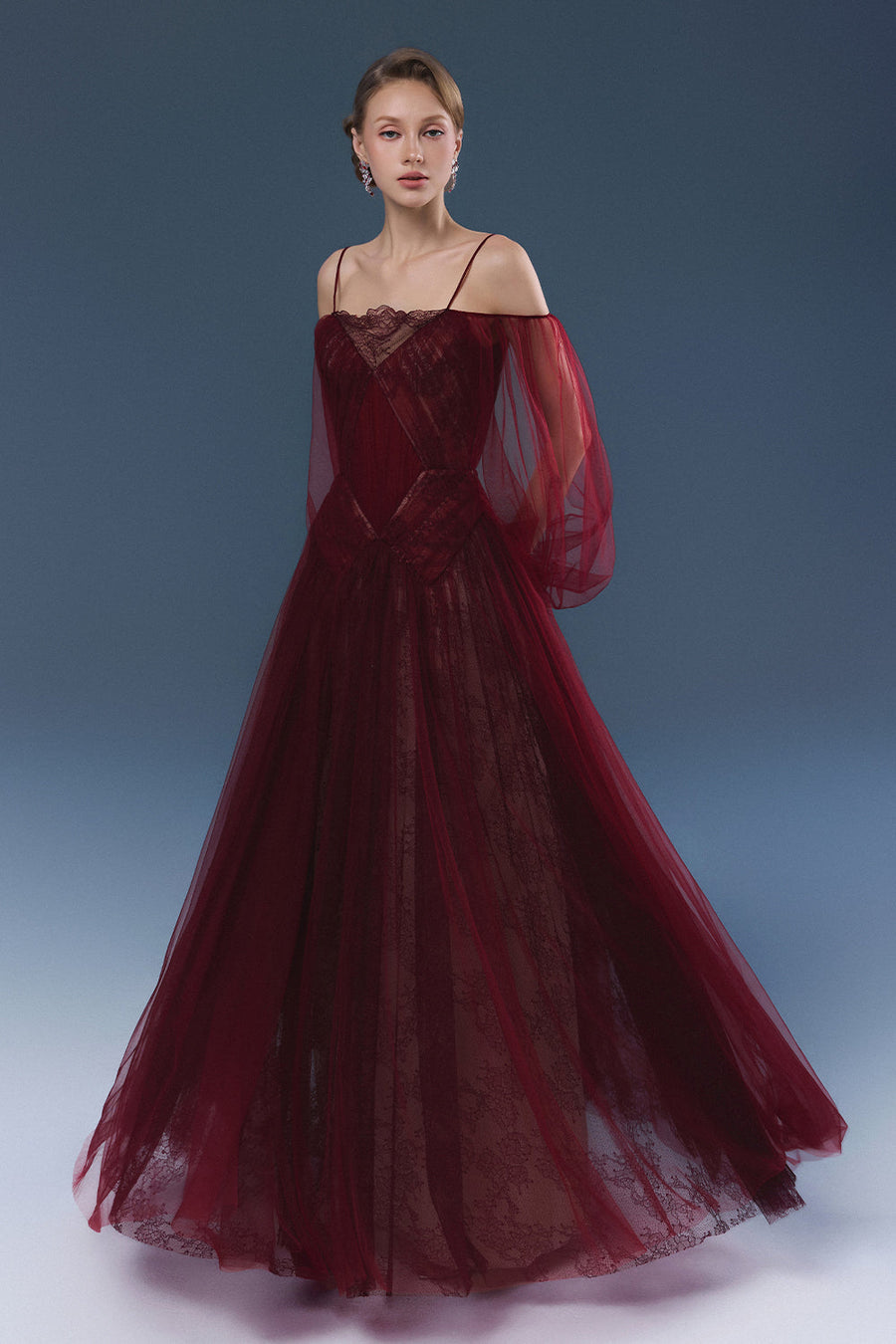 Rosalie Cold Shoulder Sleeve Maxi Dress 3