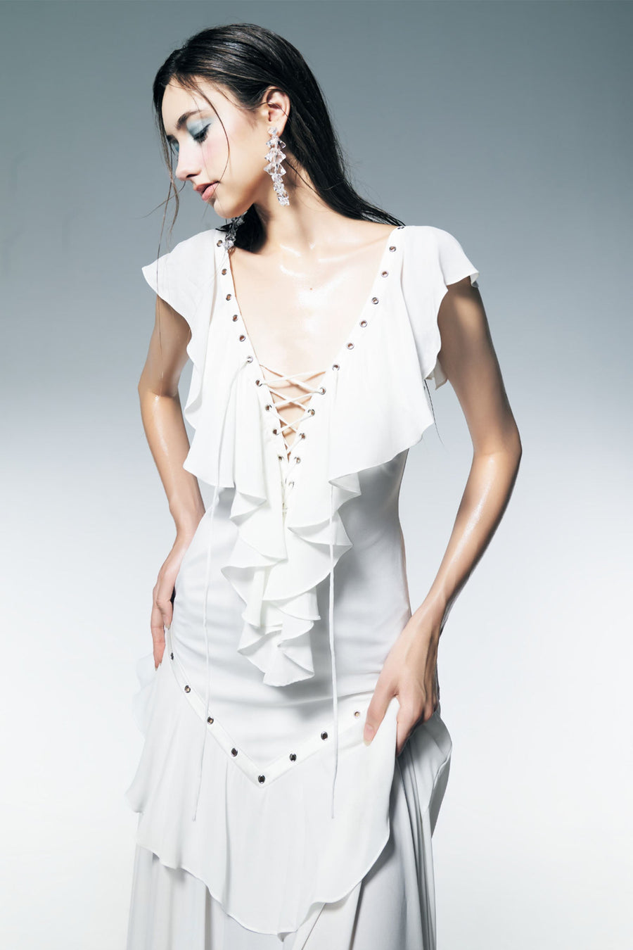 Nelly Ruffle Maxi Dress 6