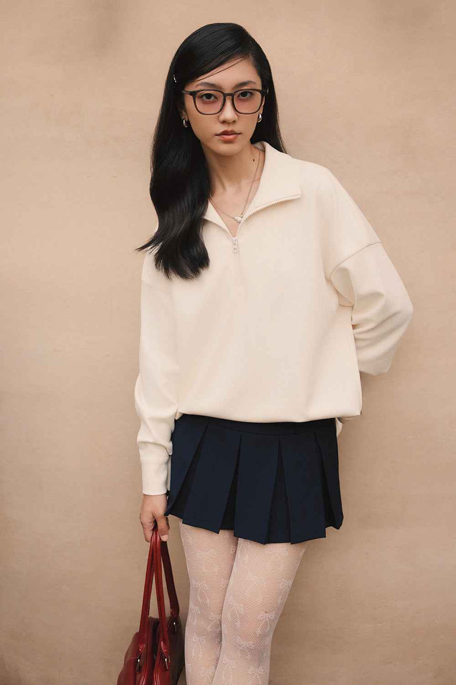 Aubree A-line Pleated Skirt