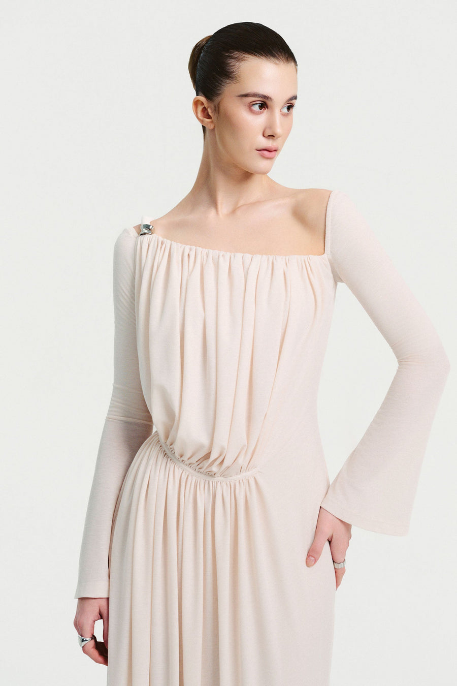 Petra Draped Maxi Dress 4