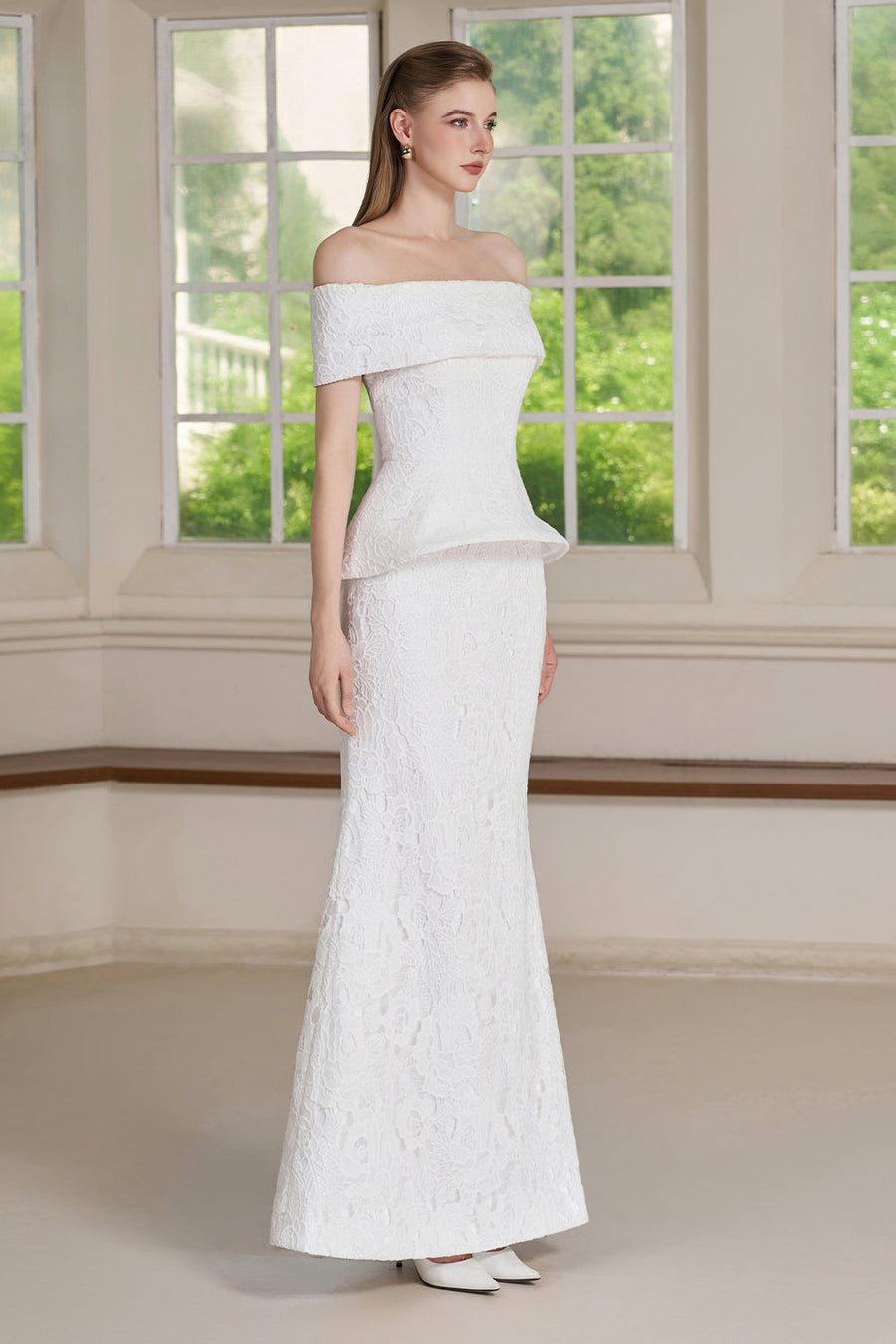 Ami Off-Shoulder Maxi Dress 3