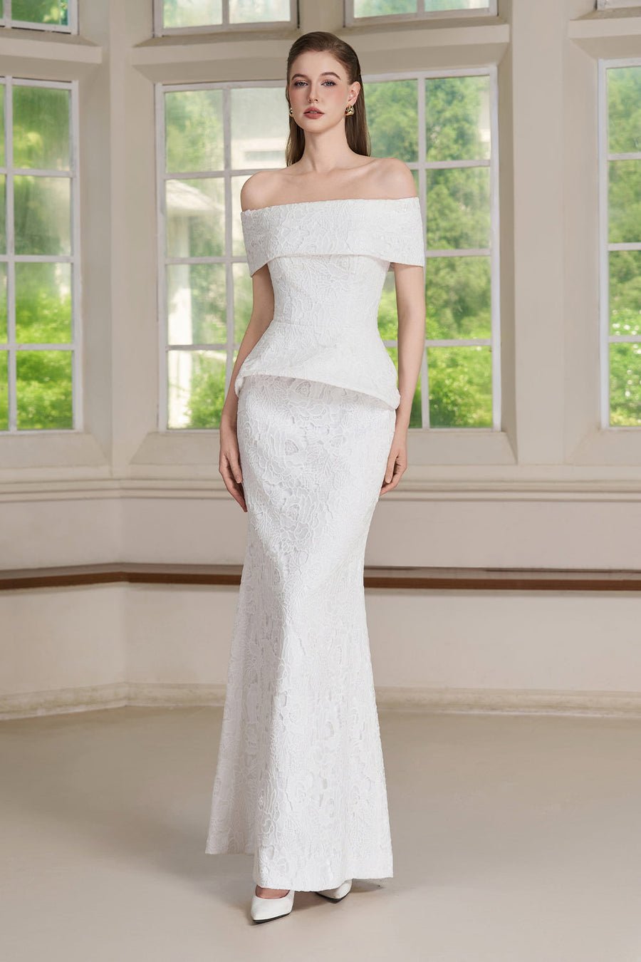 Ami Off-Shoulder Maxi Dress 4