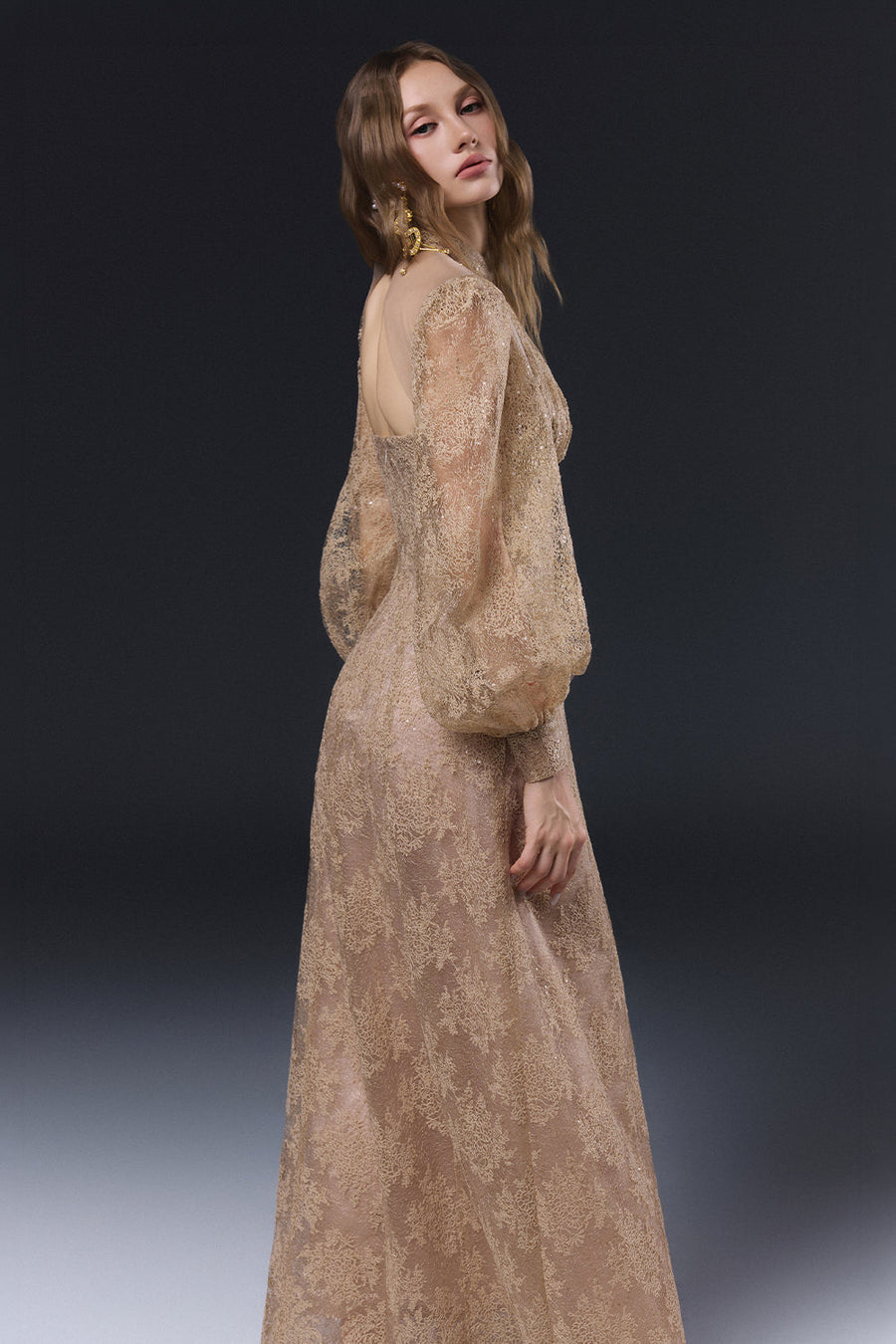 Jadeline Bishop Sleeve Maxi Dress 3