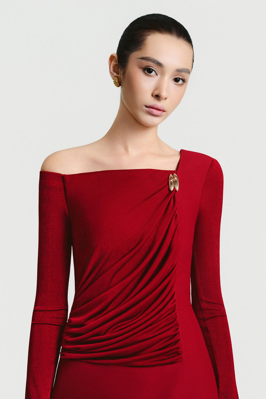 Amelie Ruched Maxi Dress 4