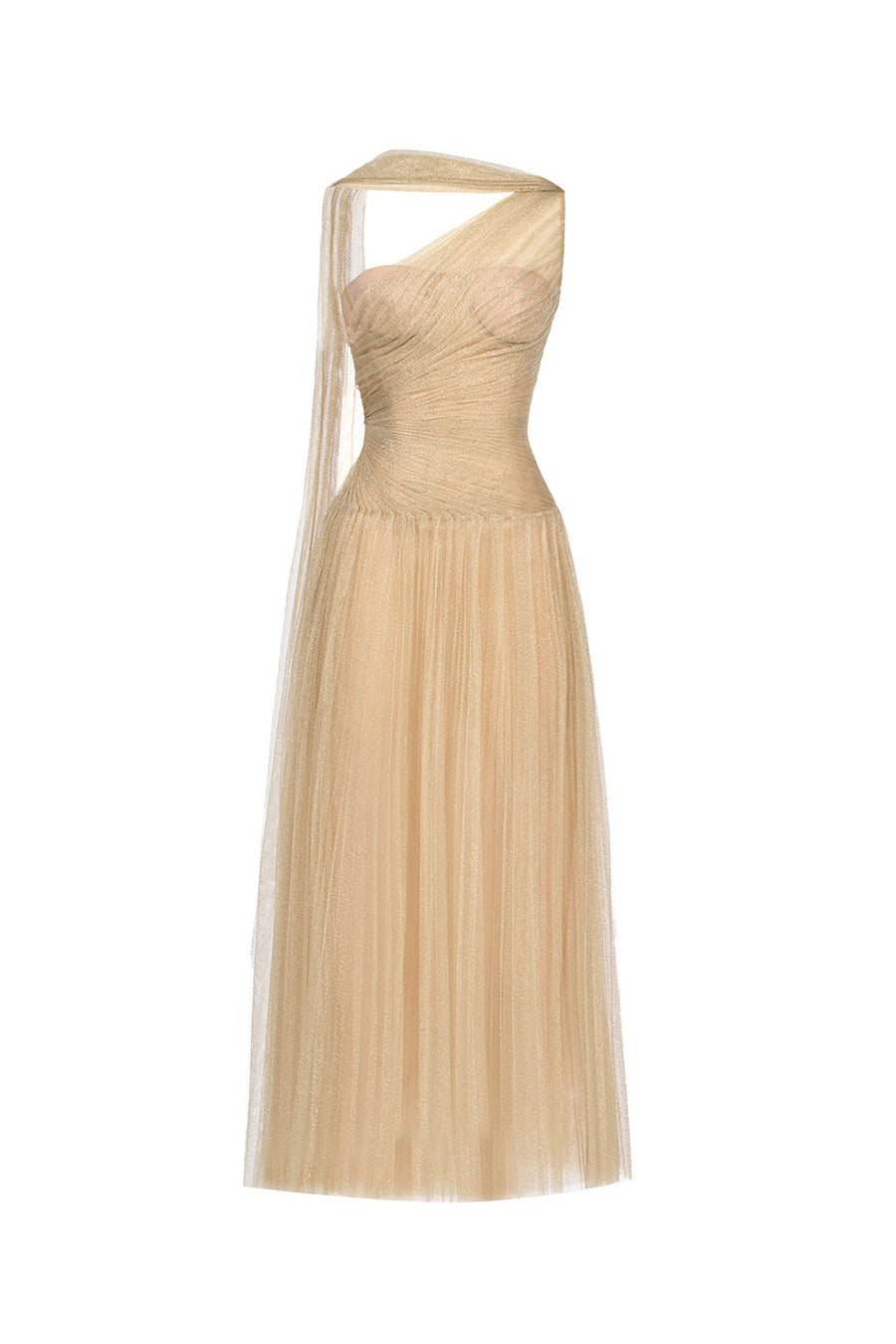 Draped Midi Dress 6
