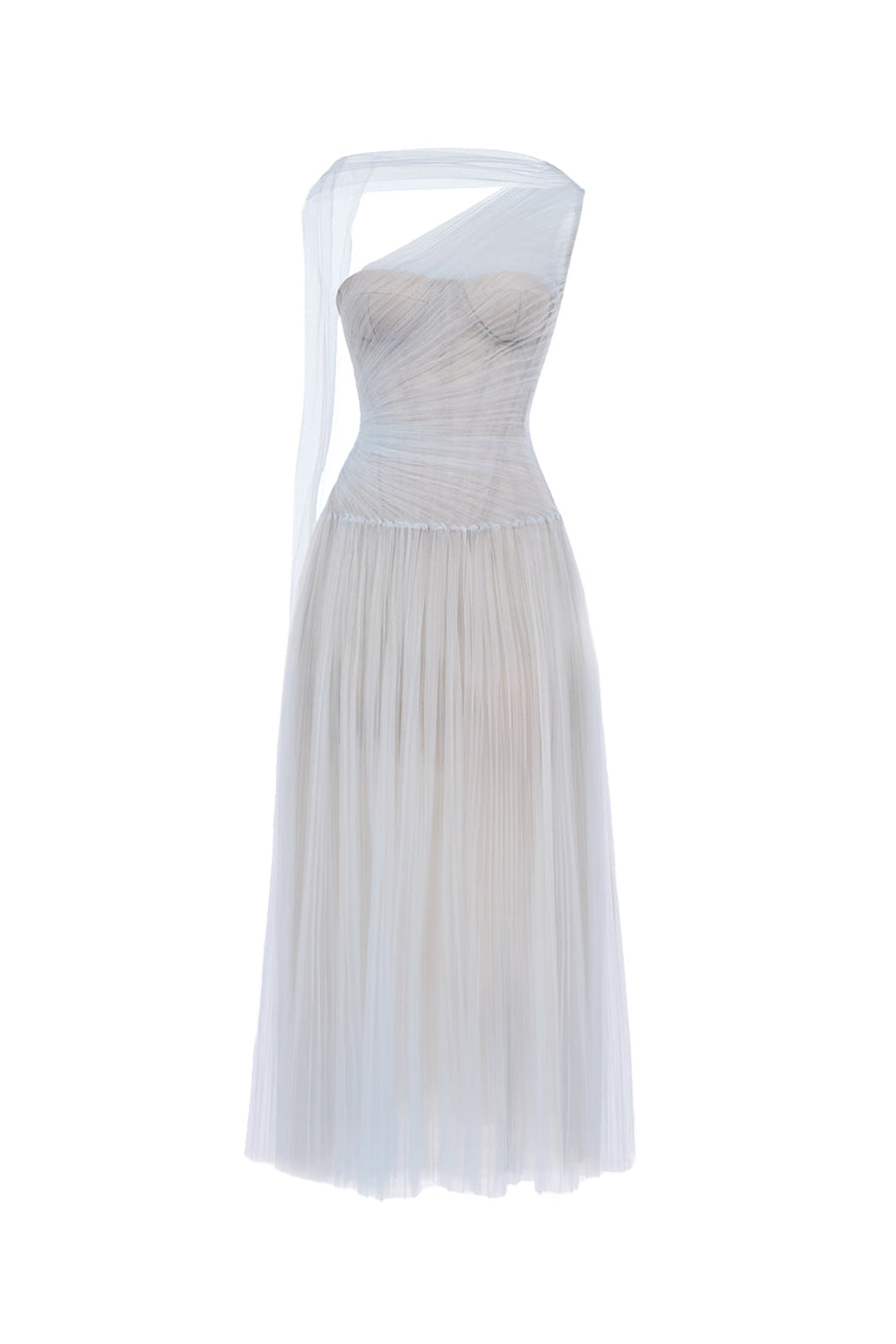 Draped Midi Dress 15