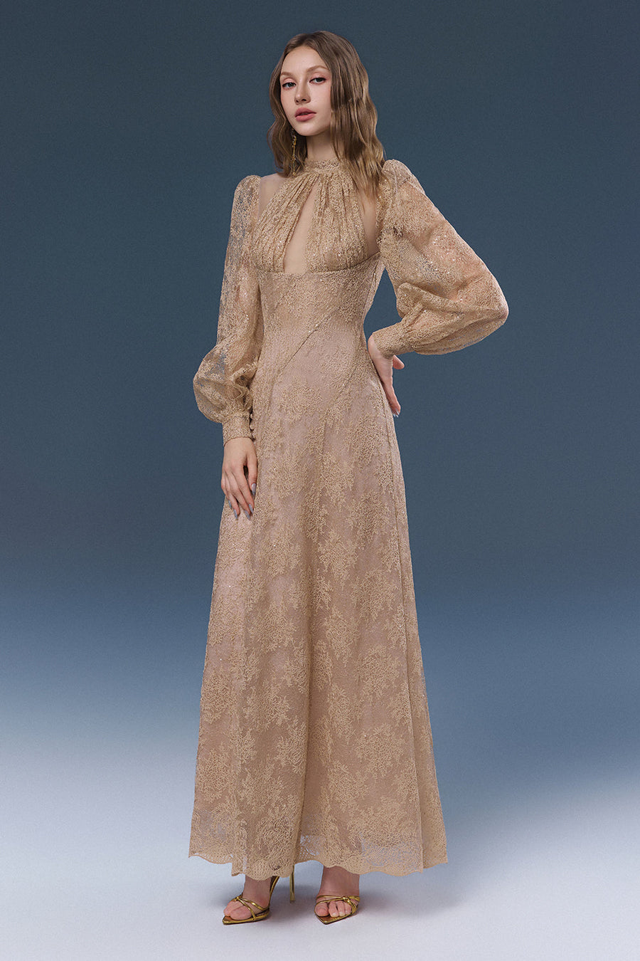 Jadeline Bishop Sleeve Maxi Dress 2