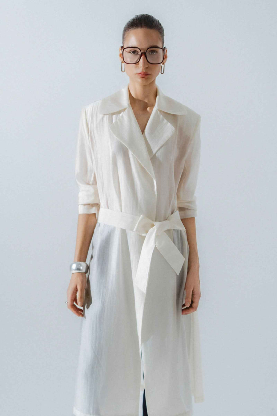 Bella Notched Lapel Trench Coat