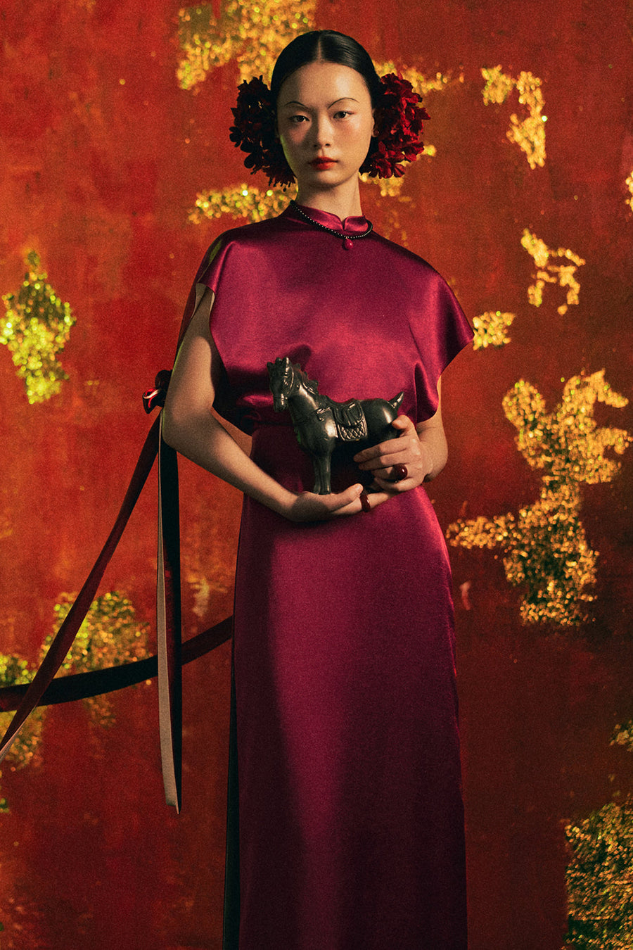 Truong An Straight Synthetic Silk Ao Dai 3