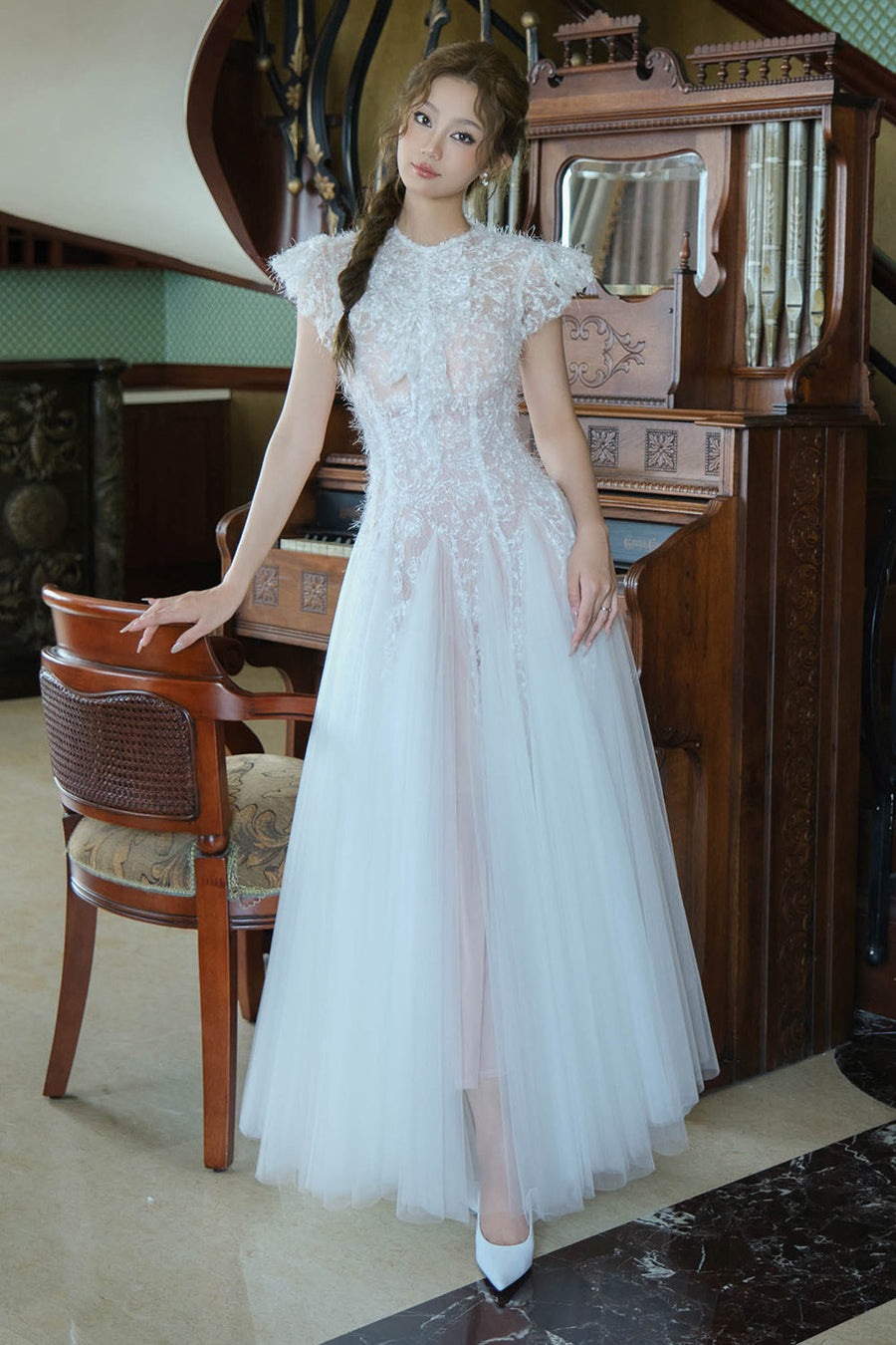 Ethereal Butterfly Sleeve Maxi Dress 3
