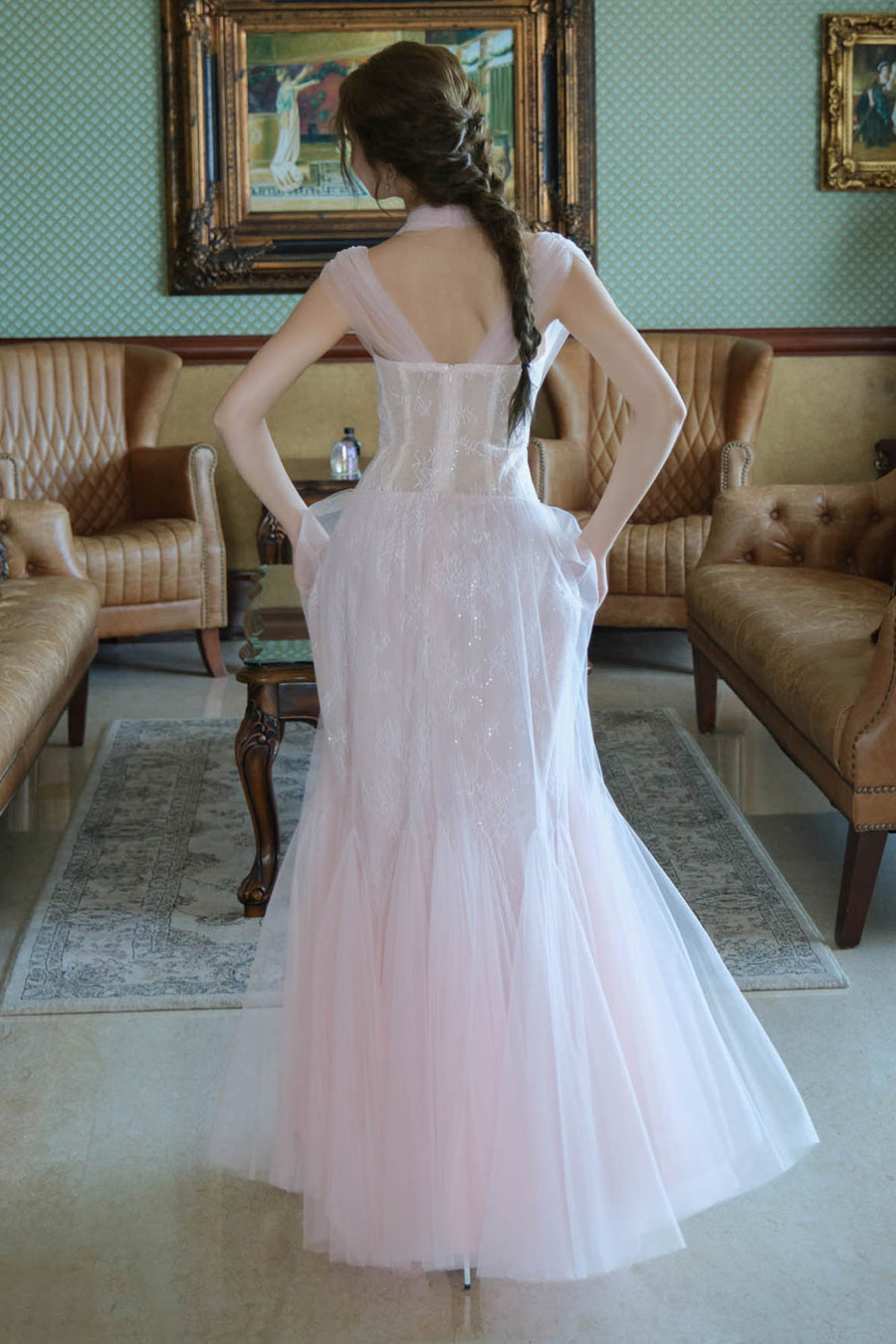 Rose Illusion Maxi Dress 2